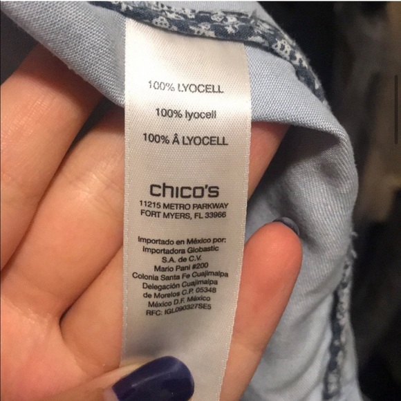 Chico’s chambray light denim drape vest - Picture 8 of 8